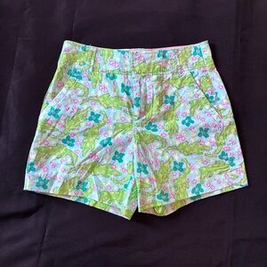 Lilly Pulitzer Women’s Alligator Shorts Sz 0 Resort Fit